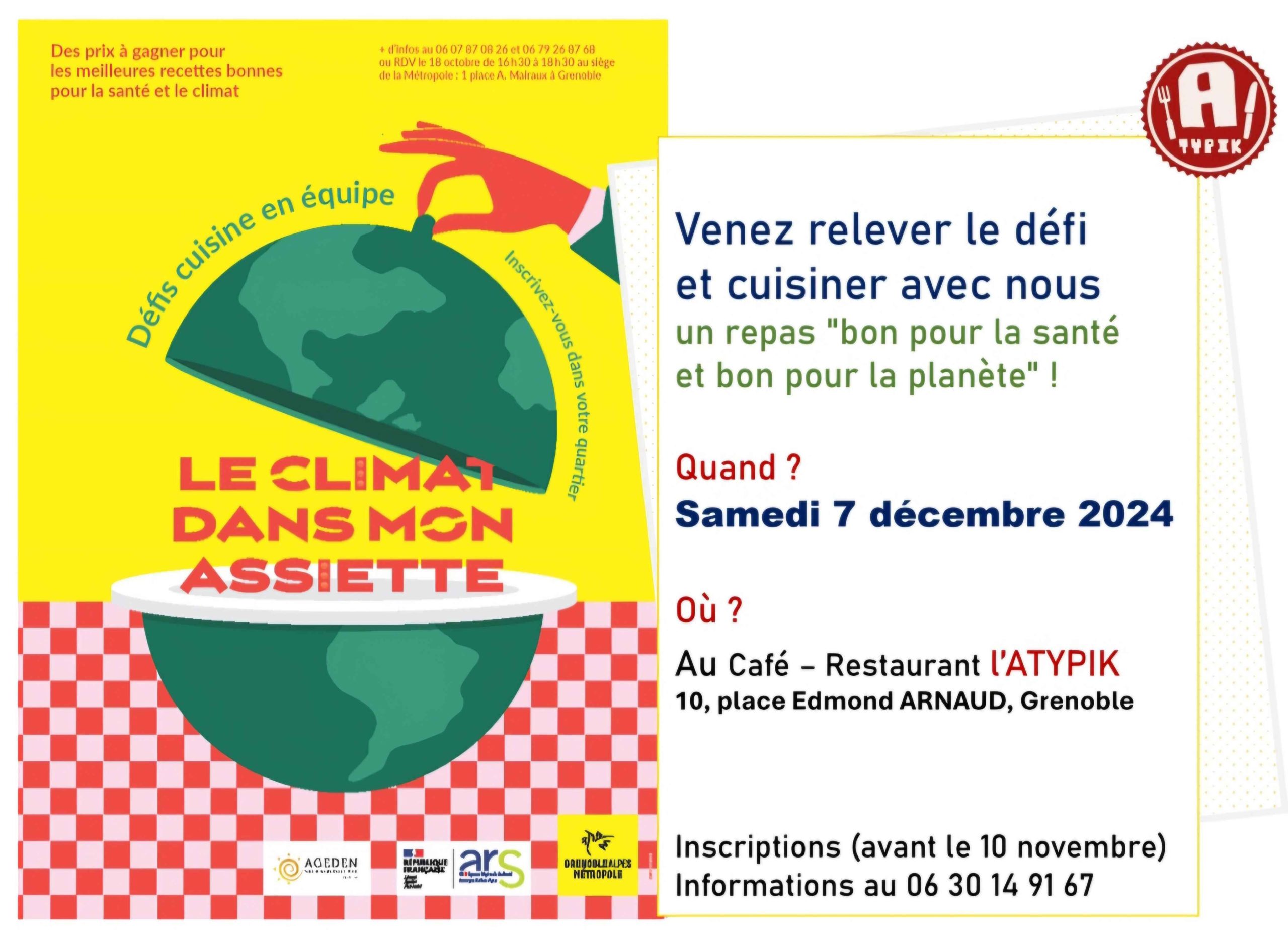Défi cuisine en équipe : Venez participer avec L’Atypik !